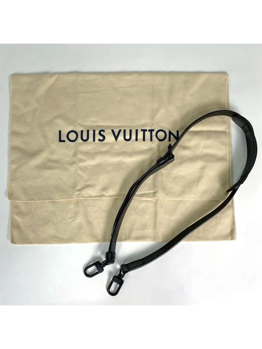 Louis Vuitton Sac Plat Cross Tote 2-Way Shoulder Bag Monogram Taurillon Noir